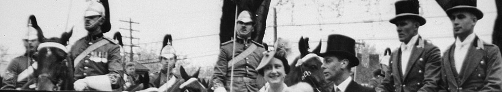 King George VI and Queen Elizabeth at the Kings Plate, Woodbine Race Track, Queen Street East, 22 May 1939. Courtesy Toronto Public Library Digital Archive